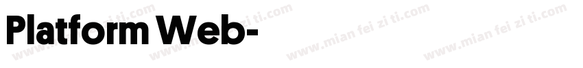 Platform Web字体转换